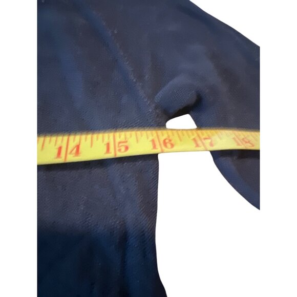 Free People Weekends Layering Top Navy 3/4 Sleeve Scoop‎ Neck Boho Tunic M - Picture 7 of 8